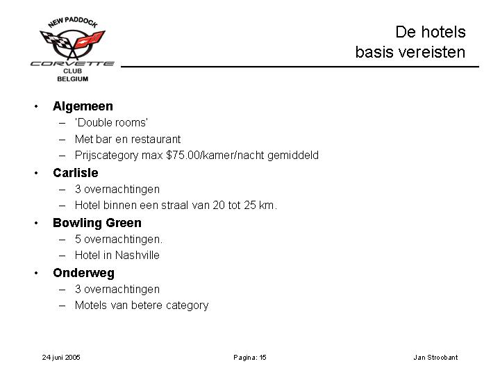 New Paddock Corvette Club